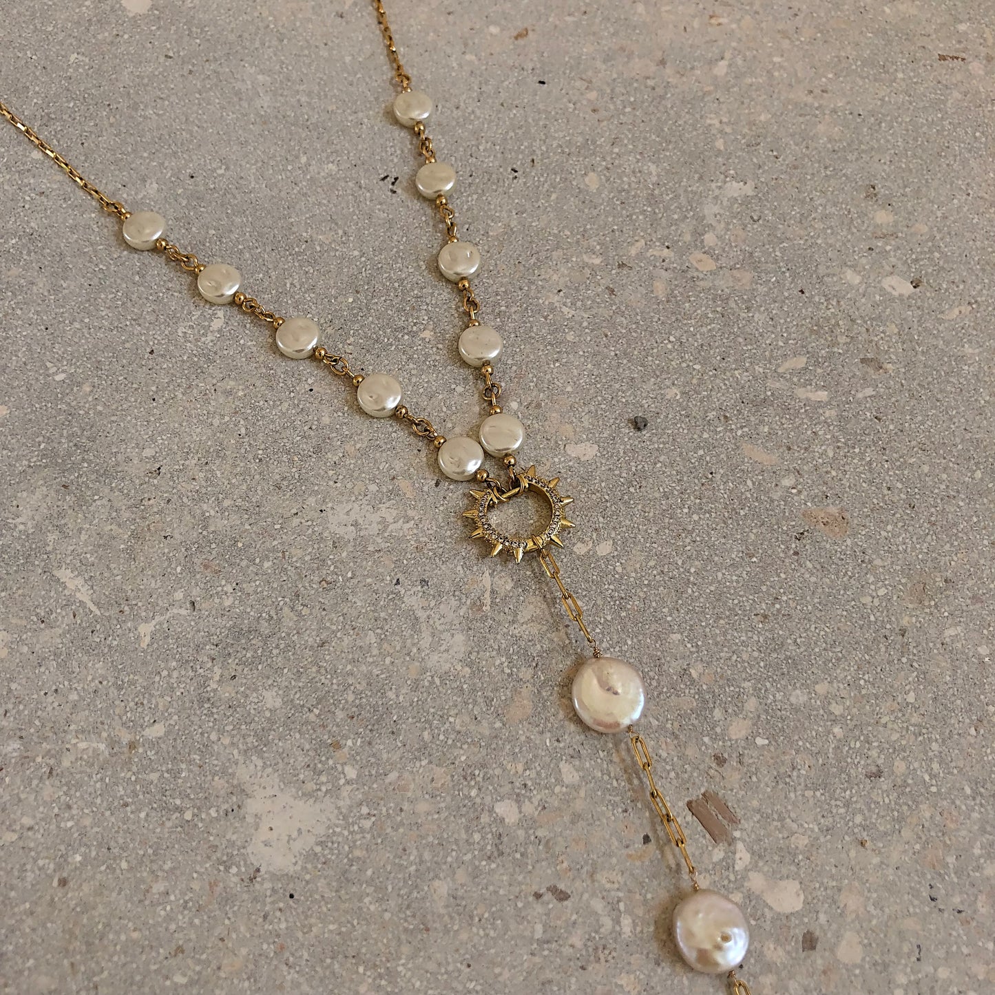 Stardust goldfill body chain