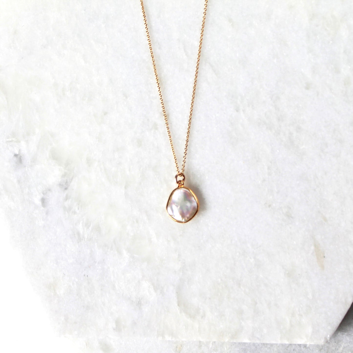 Azulik Cobbled Pearl Necklace