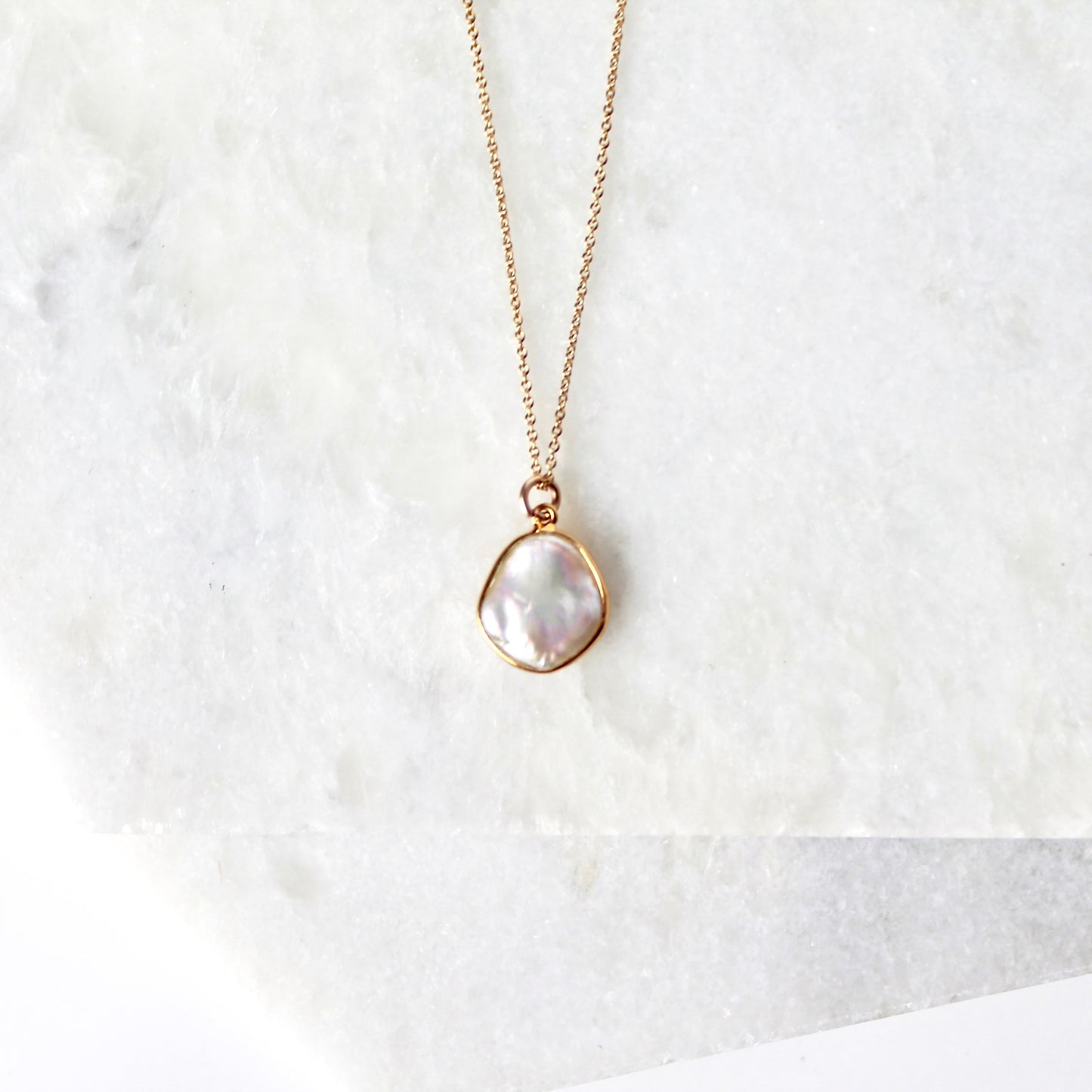 Azulik Cobbled Pearl Necklace