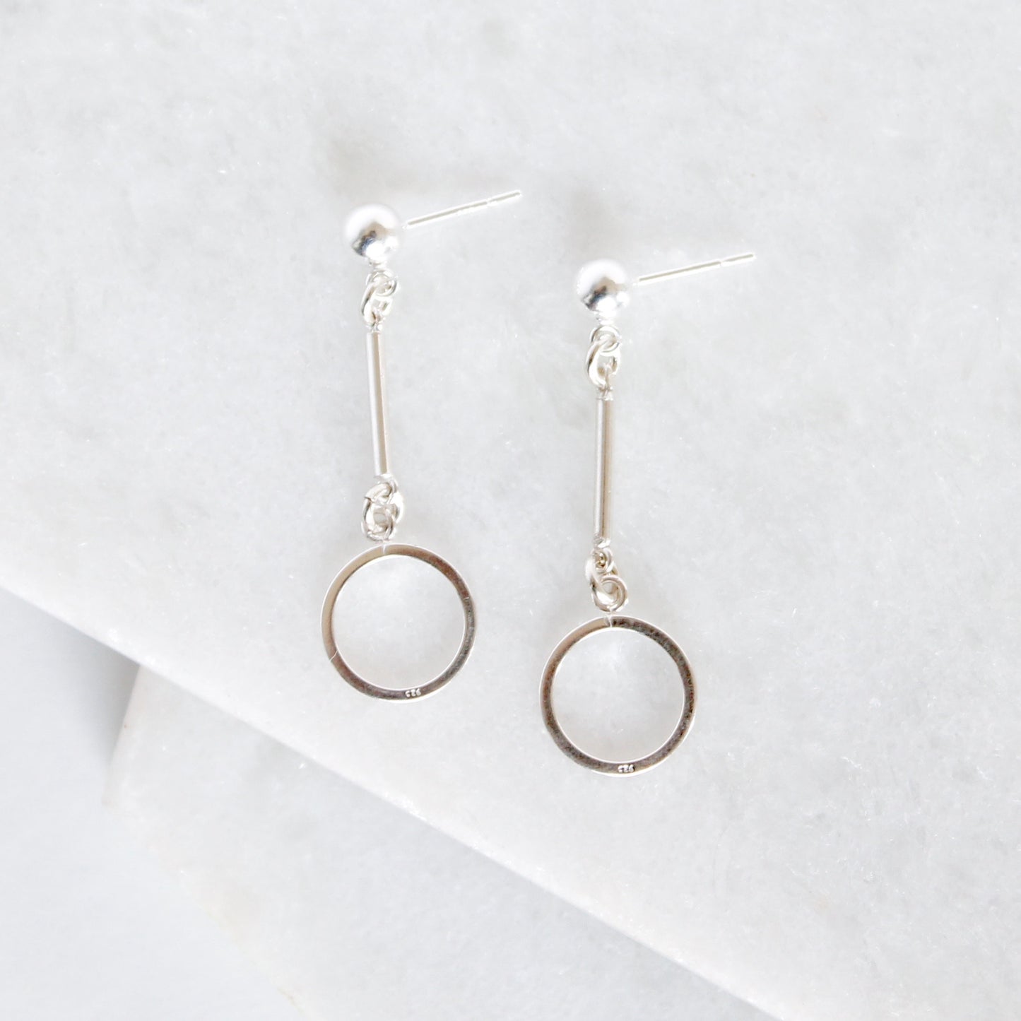 Bar Hoop Short Earrings