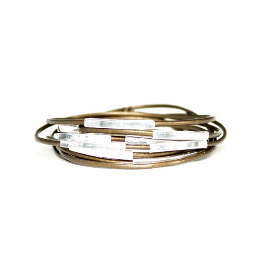Corso Leather Wrap Bracelet