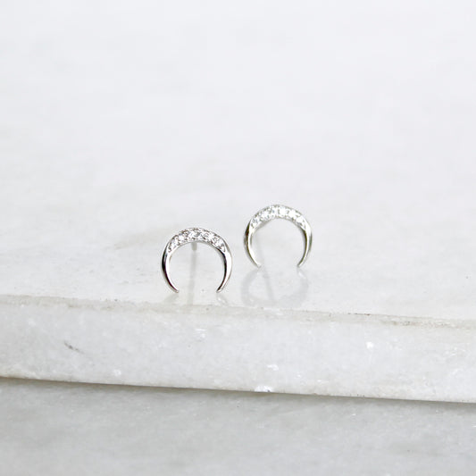 Moon Crescent Studs