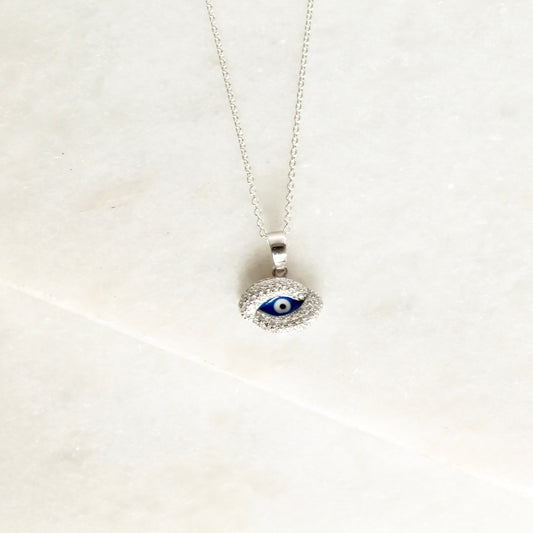 Evil Eye Rhinestone Necklace