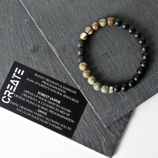 Create Bracelet - Forest Jasper