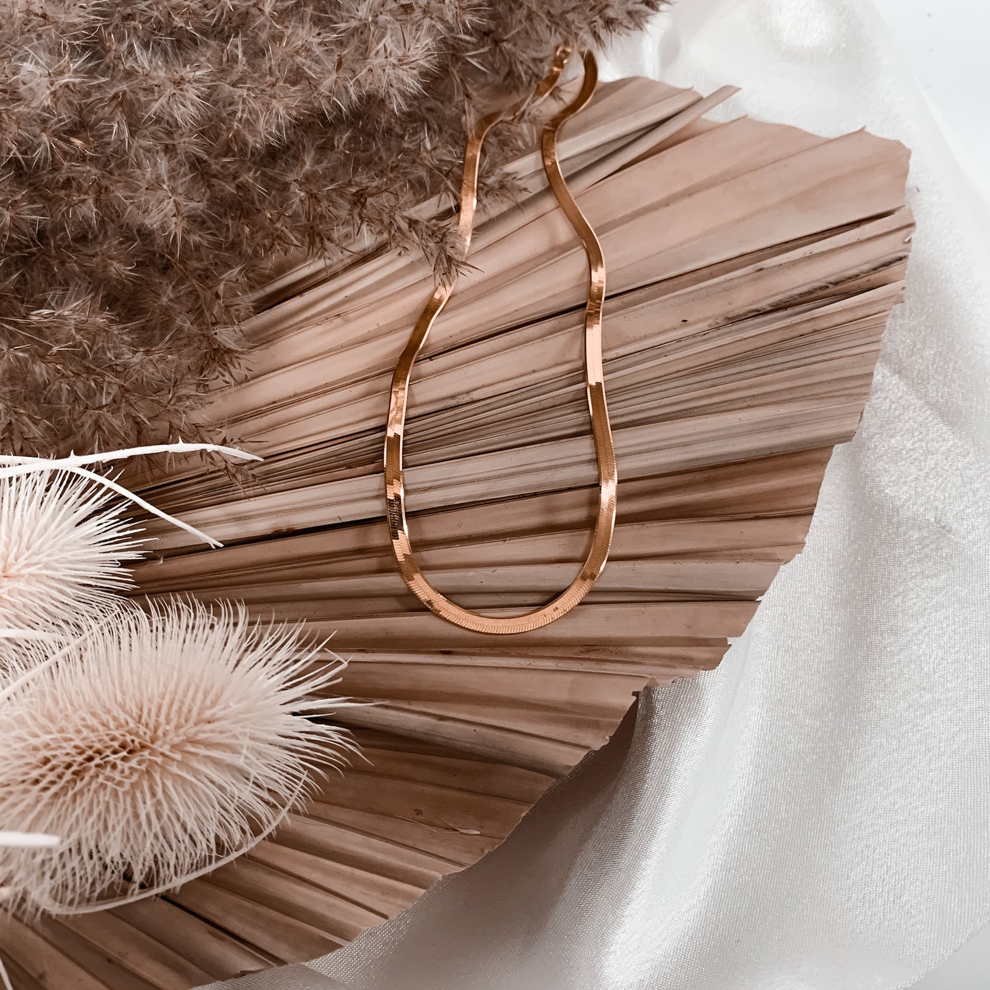The Fortitude Herringbone Necklace // Gold