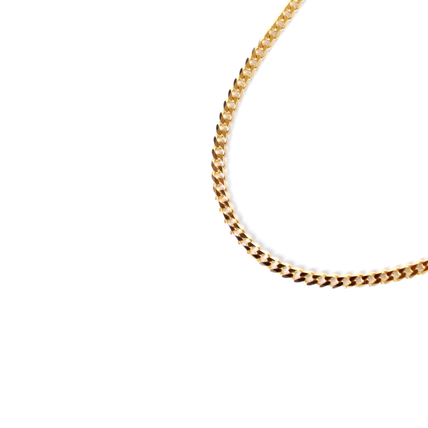 The  Lavish Curb Chain Necklace - Gold - 18"